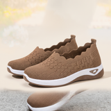 Uma Comfortable Knit Wedge Loafers — side view