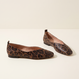 Veda Classic Square-Toe Lace Ballet Flats — side view