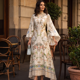 Viola Botanical Bell-Sleeve Maxi Dress — Melbourne lifestyle