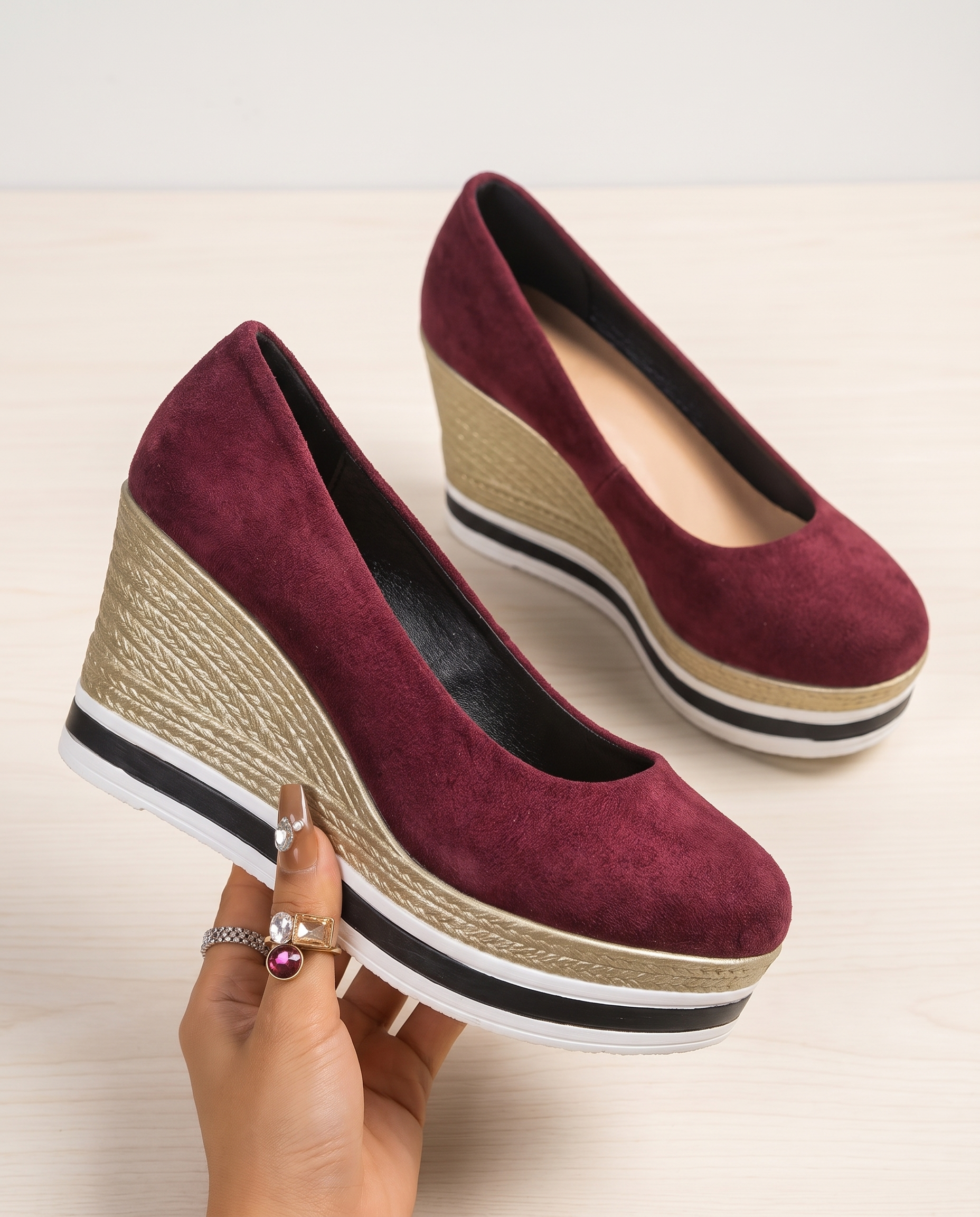 Willow Elegant Wedge Everyday Sandals — detail view