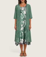Green with Floral