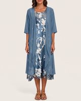 Blue with Floral