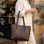 Wren large structured tote close lifestyle view