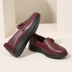 Xanthe Comfortable Slip-On Flat Loafers — detail view