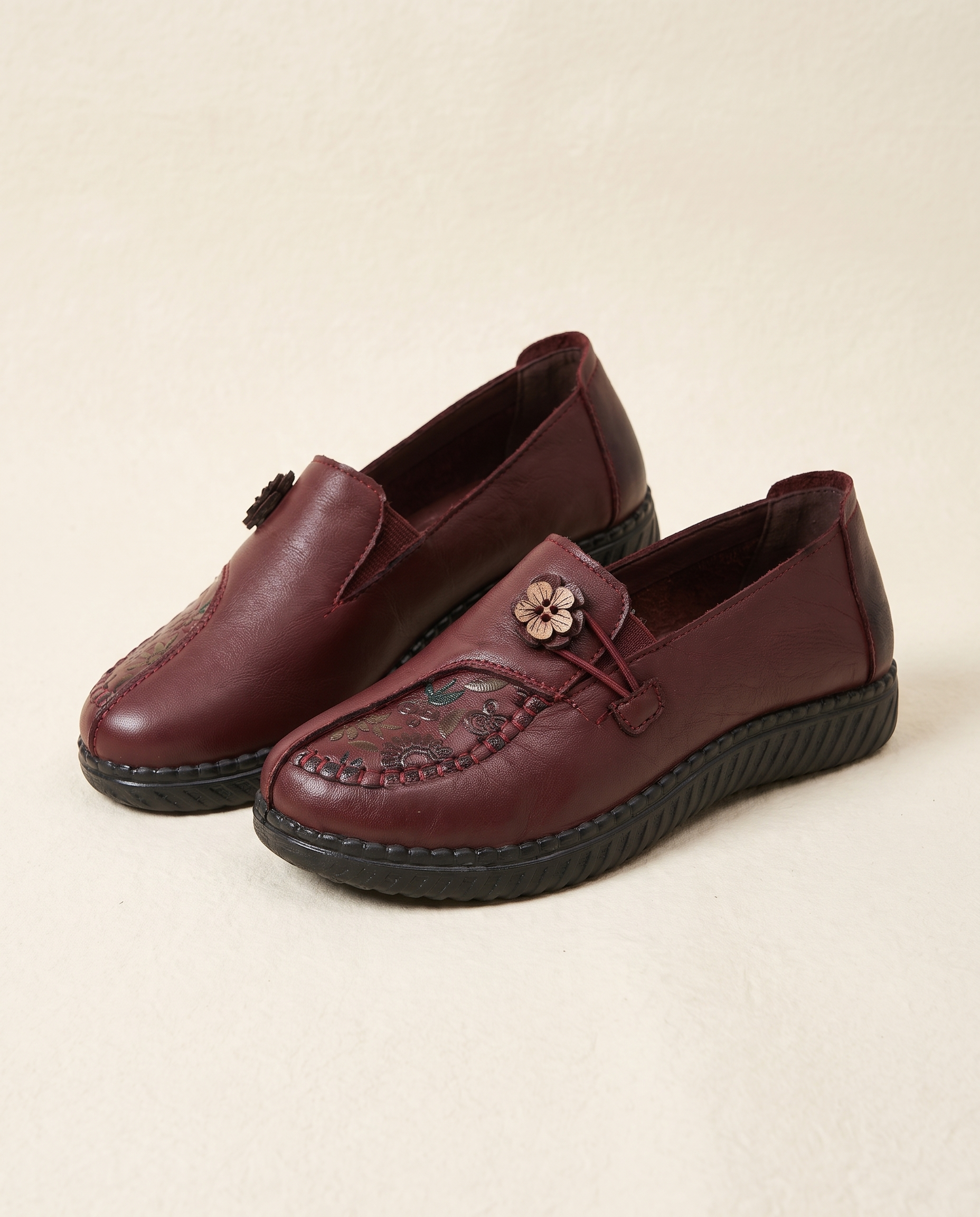 Xanthe Comfortable Slip-On Flat Loafers — hero view