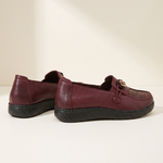 Xanthe Comfortable Slip-On Flat Loafers — side view