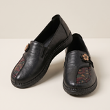 Xanthe Comfortable Slip-On Flat Loafers — HK207-Black variant