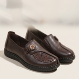 Xanthe Comfortable Slip-On Flat Loafers — HK207-Brown variant