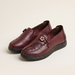 Xanthe Comfortable Slip-On Flat Loafers — HK207-Red variant