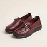 Xanthe Comfortable Slip-On Flat Loafers — HK207-Red variant