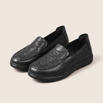 Xanthe Comfortable Slip-On Flat Loafers — HK222-Black variant