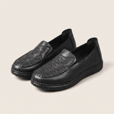 Xanthe Comfortable Slip-On Flat Loafers — HK222-Black variant