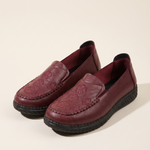 Xanthe Comfortable Slip-On Flat Loafers — HK222-Red variant