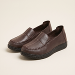 Xanthe Comfortable Slip-On Flat Loafers — HK226-Brown variant