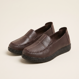 Xanthe Comfortable Slip-On Flat Loafers — HK226-Brown variant