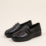 Xanthe Comfortable Slip-On Flat Loafers — HK227-Black variant