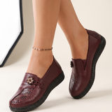 Xanthe Comfortable Slip-On Flat Loafers — Australian studio lifestyle view