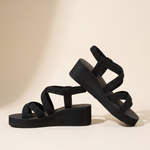 Zinnia Comfortable Platform Wedge Sandals — side view