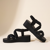 Zinnia Comfortable Platform Wedge Sandals — side view