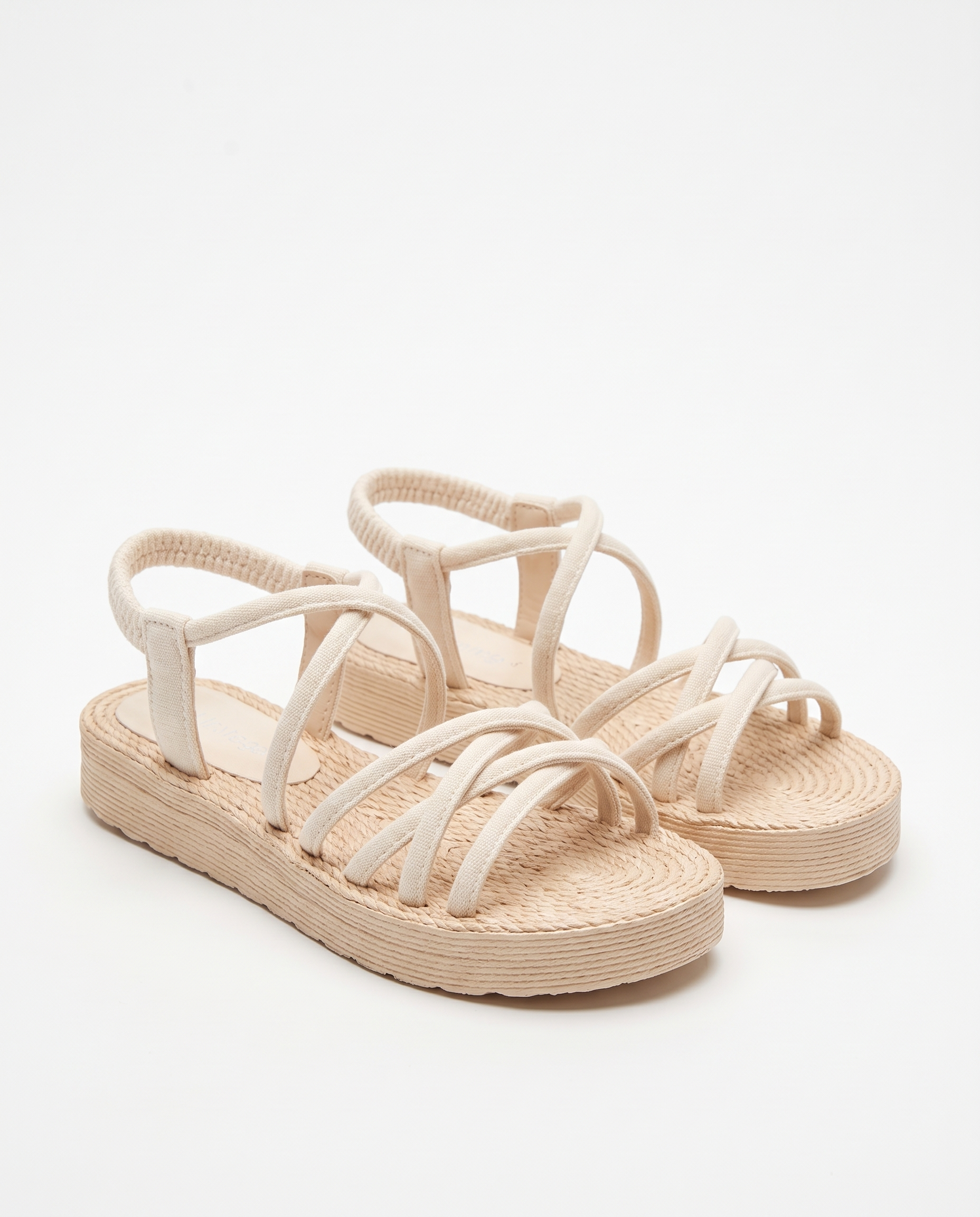 Zinnia Comfortable Platform Wedge Sandals — XDbeige 3cm variant